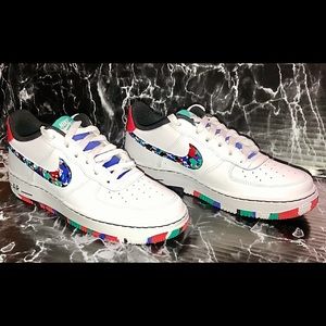melted crayon air force ones mens
